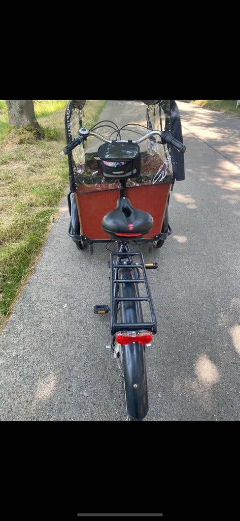 Bakfiets, Fietsen en Brommers, Fietsen | Bakfietsen, Gebruikt, Huif, 2 kinderen, Ophalen