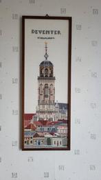 Boorduurwerk Deventer St. Lebuinuskerk, Minder dan 50 cm, Ophalen of Verzenden, Zo goed als nieuw, Schilderij