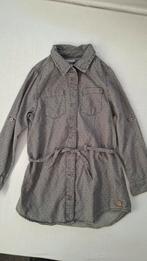 te koop een z.g.a.n grijze meisjesblouse/blousejurkje110/116, Kinderen en Baby's, Kinderkleding | Maat 110, Meisje, Overhemd of Blouse