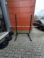 Squatrek / Bankdruk , 140kg Bumperplates, Barbell 220cm, Ophalen, Gebruikt, Overige typen