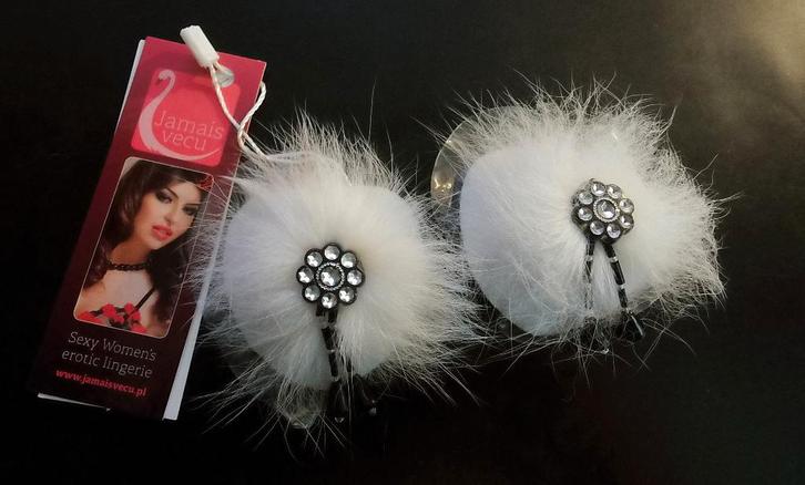 Jamais Vecu ``Grace`` Luxueuze Nipple Covers Heart (551), Kleding | Dames, Ondergoed en Lingerie, BH, Zwart, Ophalen of Verzenden