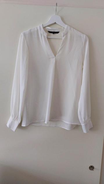 -39- Vero Dames blouse crème  V-hals  maat 36 beschikbaar voor biedingen