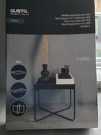 Metalen Bijzettafel met MDF - Gusta NIEUW, Minder dan 45 cm, Minder dan 55 cm, Metaal of Aluminium, Vierkant
