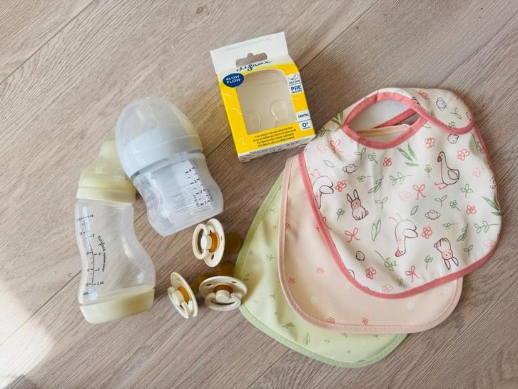 Difrax-fles + Philips-fles + Spenen, Kinderen en Baby's, Babyvoeding en Toebehoren, Zo goed als nieuw, Flessen- of potjesverwarmer