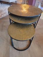 Drie salontafels/bijzettafels, Huis en Inrichting, Tafels | Salontafels, Ophalen, 50 tot 100 cm, Rond, 50 tot 100 cm