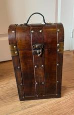 Brocante wijnkoffer, Huis en Inrichting, Woonaccessoires | Wijnrekken, Ophalen of Verzenden, Zo goed als nieuw, Minder dan 5 flessen