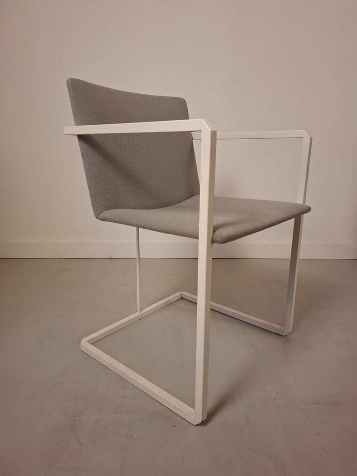 6 x vintage design stoelen Pierre Mazairac dutch design, Huis en Inrichting, Stoelen, Gebruikt, Wit, Ophalen of Verzenden