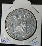 Rijksdaalder 1858 Nederland Willem 3, Postzegels en Munten, Munten | Nederland, Koning Willem III, Verzenden, Zilver, Losse munt
