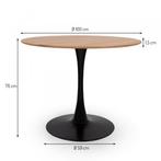 Eettafel, Huis en Inrichting, Tafels | Eettafels, Ophalen, 50 tot 100 cm, Rond, Nieuw
