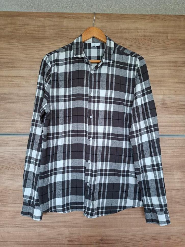 Daily Aesthetikz Overhemd, maat L, Kleding | Heren, Overhemden, Zo goed als nieuw, Halswijdte 41/42 (L), Grijs, Ophalen of Verzenden