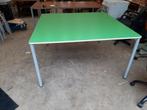 Mooie grote groene Eromes tafel., 100 tot 150 cm, 100 tot 150 cm, Rechthoekig, Zo goed als nieuw