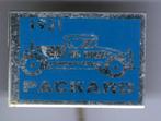 Packard 1921 blauw op aluminium oldtimer speldje ( C_008 ), Nieuw, Transport, Speldje of Pin, Verzenden
