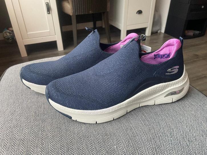 SKECHERS INSTAPPERS (STRETCH) maat 41 - WD014, Kleding | Dames, Schoenen, Nieuw, Instappers, Blauw, Ophalen of Verzenden