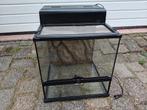 Glazen terrarium 45 X 45 X 45 cm, Ophalen, Zo goed als nieuw