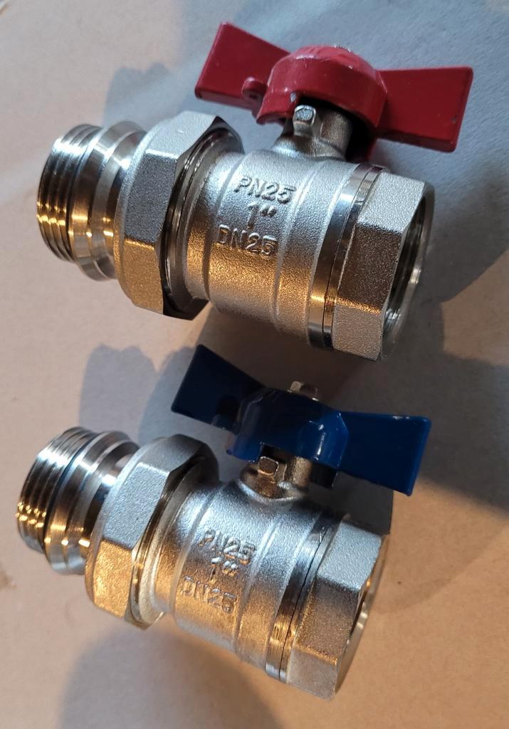 2x Nieuwe Robot Kogelkranen - Over na Installatie, Doe-het-zelf en Verbouw, Buizen en Afvoer, Nieuw, Overige typen, Ophalen of Verzenden