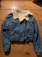 Pull&Bear denim gevoerde jas voor de winter, Kleding | Dames, Jassen | Winter, Zo goed als nieuw, Verzenden, Blauw, Maat 36 (S)