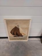 zeilschip op linnen geschilderd, Antiek en Kunst, Kunst | Schilderijen | Klassiek, Ophalen
