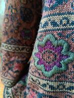 💖Prachtige Arana jas lange vest 100% Alpaca Intarsia L, Kleding | Dames, Ophalen of Verzenden