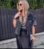 Moost wanted Raven denim gilet washed black maat S, Kleding | Dames, Zwart, Ophalen of Verzenden, Zo goed als nieuw, Maat 36 (S)