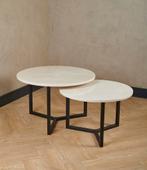 Luxe Marmeren Eettafel + Salontafels – Complete Set €1000, Huis en Inrichting, Ophalen, Overige materialen, Rond, 50 tot 100 cm