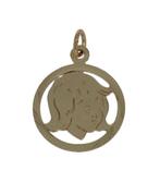 Kinderkopje 14 karaats gouden meisje ketting hanger nieuw