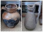 Oude India kruik waterkan oliekan gebakken van klei, Antiek en Kunst, Curiosa en Brocante, Ophalen of Verzenden