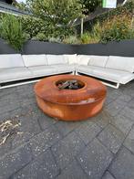 Corten staal Vuurkorf/Barbecue/Tafel - 125cm, Ophalen, Zo goed als nieuw, Vuurkorf