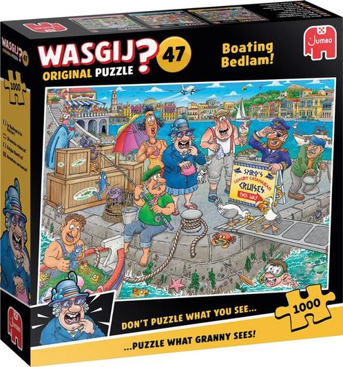 Wasgij Original 47 - De boot in! - 1000 stukjes puzzel, Hobby en Vrije tijd, Denksport en Puzzels, Nieuw, Legpuzzel, 500 t/m 1500 stukjes