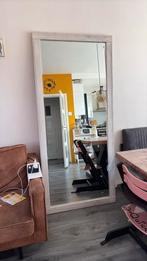 Eikenhout spiegel met facet glas 90 x 200, Huis en Inrichting, Woonaccessoires | Spiegels, Verzenden, Zo goed als nieuw, Rechthoekig