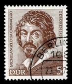 postzegel 1514 DDR Michelangelo da Caravaggio, Postzegels en Munten, Postzegels | Europa | Duitsland, Ophalen of Verzenden, DDR