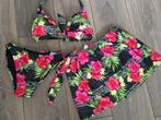 Hibiscus Hawaiian Tropische Bloemen zomer bikini xs, Bikini, Zo goed als nieuw, Verzenden