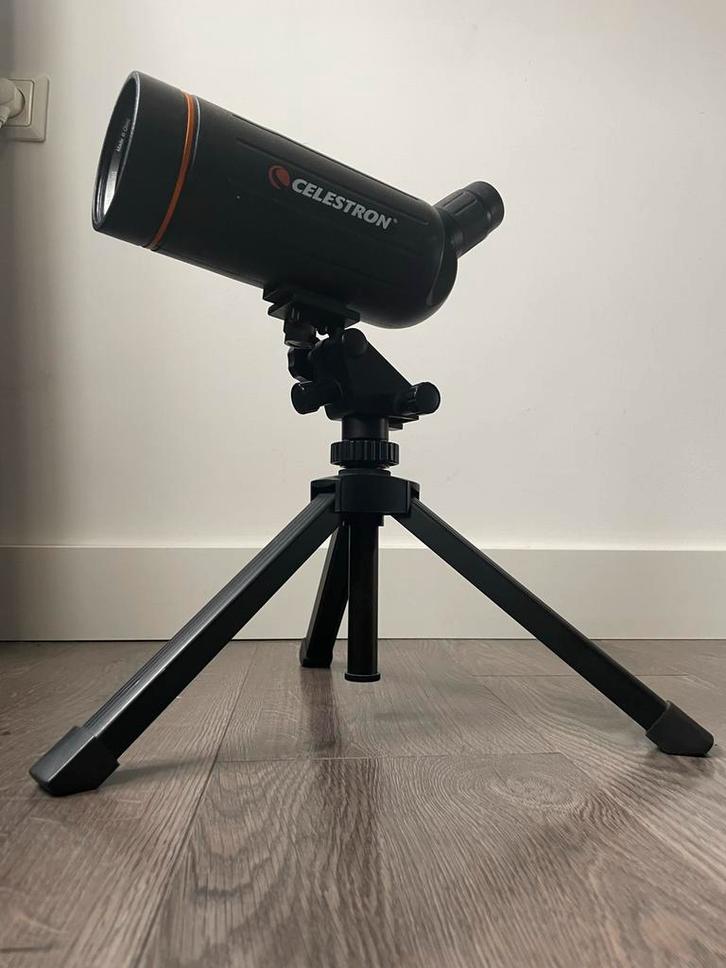 Celestron C70 Mini Mak Spotting Scope + Statief, Audio, Tv en Foto, Optische apparatuur | Telescopen, Gebruikt, Spiegeltelescoop (reflector)