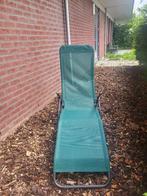 relax zit/ kantel tuinstoel groen met grijs onderstel., Ophalen, Zo goed als nieuw, Overige materialen, Inklapbaar