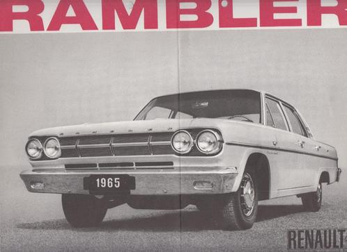 Rambler Renault autofolder uit 1965, Boeken, Auto's | Folders en Tijdschriften, Gelezen, Overige merken, Verzenden