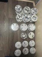 Partij rookmelders en houders, Doe-het-zelf en Verbouw, Alarmsystemen, Ophalen of Verzenden, Gebruikt, Overige typen, Rook