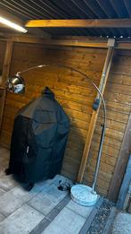 Moderne staande booglamp van staal en marmeren voet., Huis en Inrichting, Ophalen of Verzenden, Zo goed als nieuw, 150 tot 200 cm