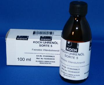 Klokolie Koch 5 geschikt voor Friese klokken. beschikbaar voor biedingen