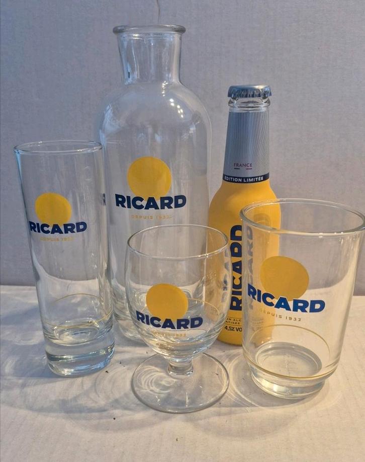 Ricard setje (D), Verzamelen, Glas en Borrelglaasjes, Nieuw, Overige typen, Ophalen of Verzenden