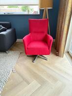 Rode fauteuil (draaistoel), Huis en Inrichting, Fauteuils, Ophalen, Gebruikt, 75 tot 100 cm, 50 tot 75 cm