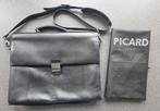Picard zwart lederen laptoptas, Ophalen, 15 inch, Gebruikt, Aktetas