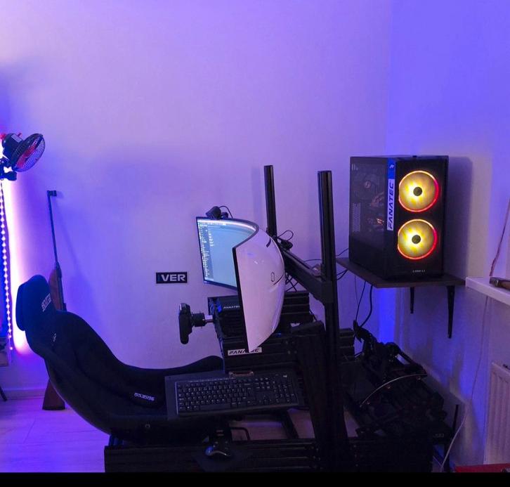 SIM RIG COMPLEET! FANATEC DD 8NM SIMXPRO SPARCO, Spelcomputers en Games, Games | Pc, Zo goed als nieuw, Simulatie, 1 speler, Vanaf 3 jaar