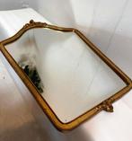 Vintage spiegel 68 x 46 Hollywood regency wandspiegel goud, Ophalen, Overige vormen, Minder dan 50 cm, Minder dan 100 cm