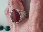 donker agaat 925 ring, Antiek en Kunst, Ophalen of Verzenden