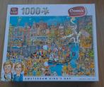 King Puzzel - Koningsdag Amsterdam - 1000 Stukjes, Ophalen of Verzenden, 500 t/m 1500 stukjes, Zo goed als nieuw, Legpuzzel