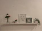 Mooie wandplank met/zonder accessoires, Overige materialen, Minder dan 50 cm, Ophalen of Verzenden, Zo goed als nieuw