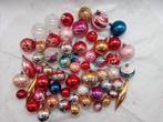 Partij oude/vintage glazen kerstballen, Diversen, Kerst, Ophalen of Verzenden, Gebruikt