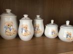5 Jaren 80 voorraadpotten ook leuk voor de kinderkamer, Ophalen of Verzenden