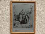 Abraham en Isaac ets // 21.5x17 cm, Ophalen of Verzenden