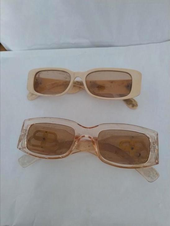 👉 2 leuke aparte zonnebrillen BB, Sieraden, Tassen en Uiterlijk, Zonnebrillen en Brillen | Dames, Zo goed als nieuw, Overige merken