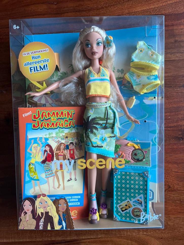My Scene - Jammin' in Jamaica Barbie - in doos 2003, Kinderen en Baby's, Speelgoed | Poppen, Zo goed als nieuw, Barbie, Verzenden